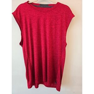 Prana‎ Breathe Mens XXL Sleeveless Athletic T-Shirt Red Heather Gym